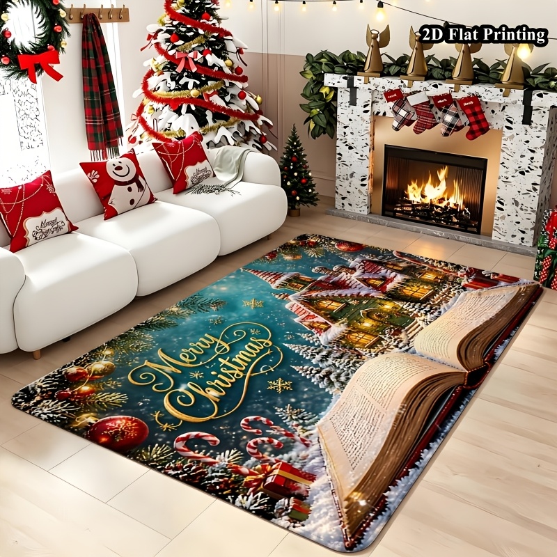 1pc 2D Flat Christmas Rug, Mag - Commercial Book Printing Machines 评论和价格