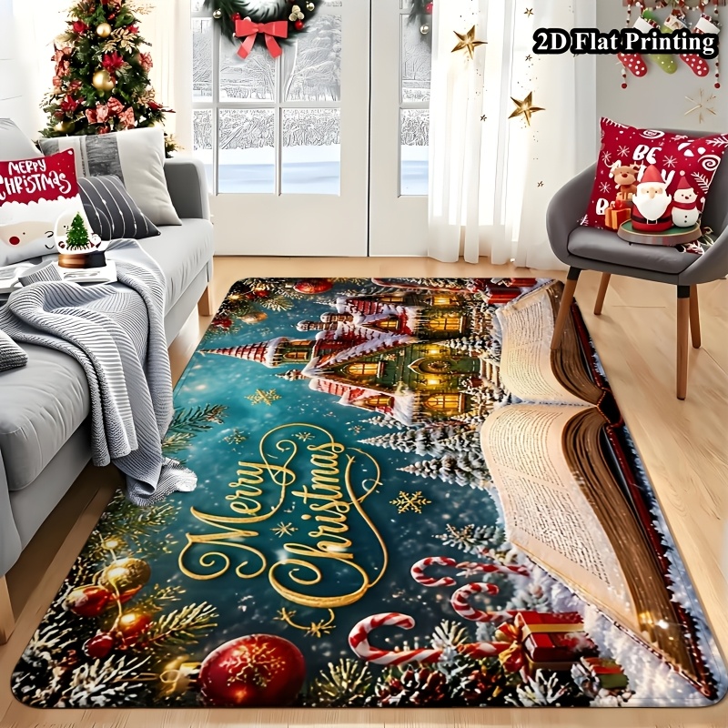 1pc 2D Flat Christmas Rug, Mag - Commercial Book Printing Machines 评论和价格